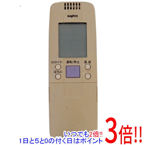 【いつでも2倍！5.0のつく日、18日は3倍！】【中古】SANYO製 エアコンリモコン RCS-GA8