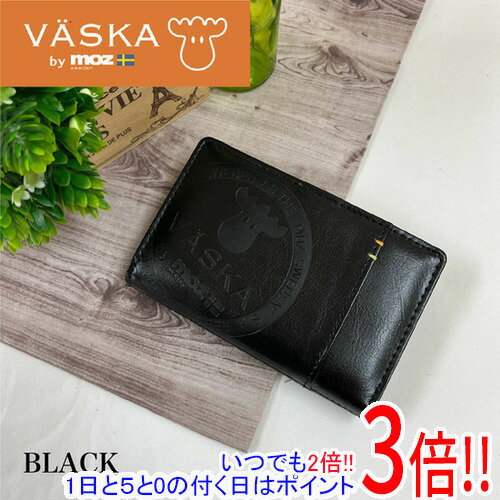 【1日と5.0のつく日、18日はポイント3倍！】【新品(開封のみ)】 VASKA by moz カリオン L字ファスナー札入れ VS-0132 ブラック
