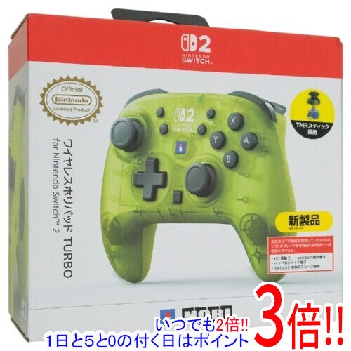 【新品訳あり(箱きず・やぶれ)】 HORI ワイヤレスホリパッド TURBO for Nintendo Switch 2 NSX-133 シャインイエロー
