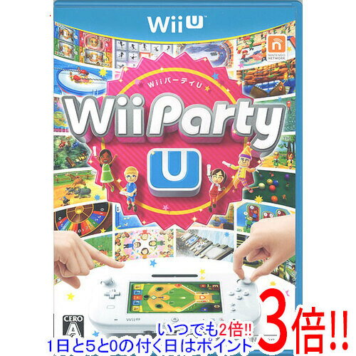 【いつでも2倍！5．0のつく日は3倍！1日も18日も3倍！】【中古】Wii Party U Wii U ディスク傷・水平スタンドなし