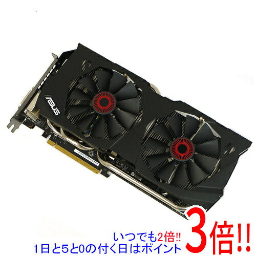 商品名【中古】ASUS製グラボ STRIX-GTX980-DC2OC-4GD5 PCIExp 4GB商品状態動作確認済の中古品です。※中古品ですので、傷、汚れ等ある場合がございます。ご理解の上、ご検討お願いします。型番STRIX-GTX980-DC2OC-4GD5 [PCIExp 4GB]仕様[基本スペック]搭載チップ：NVIDIA/GeForce GTX 980メモリ：GDDR5/4096MBバスインターフェイス：PCI Express 3.0 x16モニタ端子：DVIx1/HDMIx1/DisplayPortx3CUDAコア数：2048[その他機能]補助電源：8ピン×1、6ピン×1付属品※付属品なし。本体のみとなります。ご確認後、ご検討お願い致します。その他※掲載画像は代表画像です。実際の商品と細部が異なる場合がございますので、商品状態につきましては表記の内容をご確認ください。※返品についてはこちらをご覧ください。　