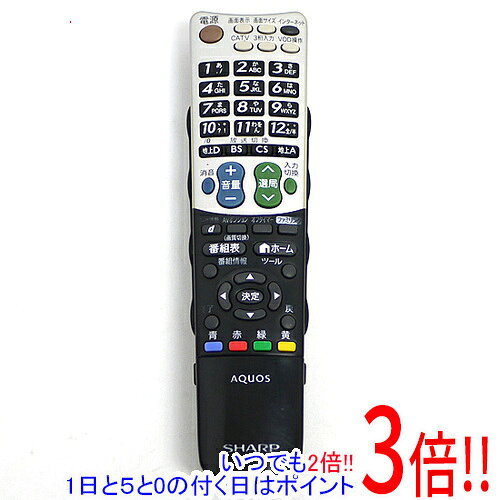 樂天商城 - 【1日と5.0のつく日、18日はポイント3倍！】【中古】SHARP テレビリモコン GA824WJSA