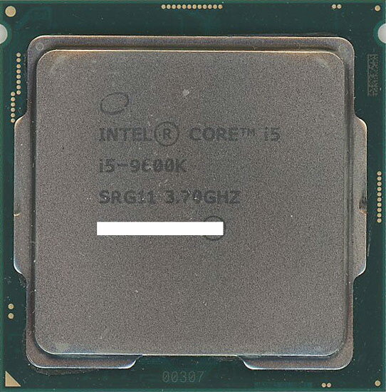 【中古】SRG11 元箱あり Core i5 9600K 3.7GHz 9M LGA1151 95W