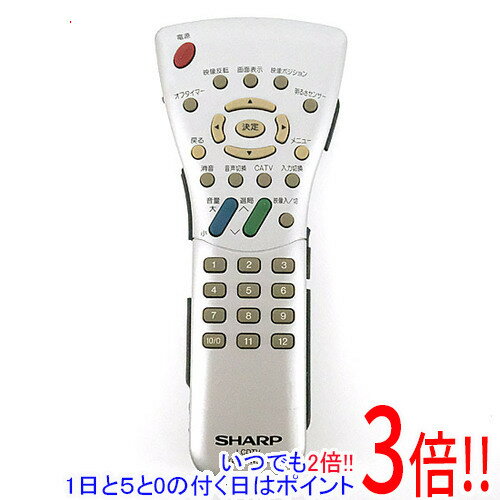 樂天商城 - 【1日と5.0のつく日、18日はポイント3倍！】【中古】SHARP製 LCDTVリモコン GA184WJSA 本体いたみ