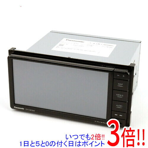 商品名【延長保証対応!!】【新品訳あり(箱きず・やぶれ)】 Panasonic 7V型 ストラーダ CN-CE01WDA商品状態新品の商品です。外箱に破れや潰れ、汚れなどのダメージがあります。（訳あり理由）※外箱のダメージのみで、商品自体には影響ございません。型番CN-CE01WDA仕様[基本仕様]画面サイズ 7 V型(インチ)画面種類 液晶解像度 1280＆#215;720タイプ 200mmワイドモデル設置タイプ 一体型(2DIN)記録メディアタイプ メモリタッチパネル ○タッチパネル種類 感圧式地図データ ゼンリン[チューナー]TVチューナー フルセグ(地デジ)4x4地デジチューナー ○[その他機能]バックカメラ 別売Bluetooth Bluetooth 5.2スマホ連携 Apple CarPlay/Android Autoハイレゾ ○ハンズフリー機能 ○ワイドFM ○ETC2.0 ○VICS WIDE ○VICS ○スマートIC考慮検索 ○ミラーリング対応 ○外部メモリスロット microSDカード/microSDHCカード/microSDXCカード接続端子 iPod/USB中継ケーブル接続端子(要別売ケーブル)/HDMI端子(入力x1)[安全運転サポート機能]逆走検知・警告 ○一時停止表示 ○制限速度表示 ○ゾーン30表示 ○速度超過警告 ○[サイズ・重量]幅x高さx奥行き 206x104x175 mm重量 1.8 kg備考※当店では本製品に関しましての初期不良対応を行っておりません。恐れ入りますが、本製品に問題がございましたらメーカーサポートへお問い合わせをお願い致します。その他※掲載画像は代表画像です。実際の商品と細部が異なる場合がございますので、商品状態につきましては表記の内容をご確認ください。※返品についてはこちらをご覧ください。■延長保証について詳しくは下記をご覧ください。・延長保証（自然故障プラン）のご案内はコチラ・延長保証（物損付きプラン）のご案内はコチラ　