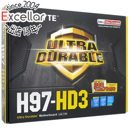 【いつでも2倍!5.0のつく日、18日は3倍!】【中古】GIGABYTE マザーボード GA-H97-HD3 Rev.1.1 元箱あり 【いつでも2倍!5.0のつく日、18日は3倍!】【中古】GIGABYTE マザーボード GA-H97-HD3 Rev.1.1 元箱あり