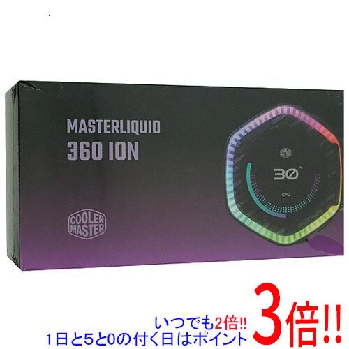 Cooler Master - 【1日と5.0のつく日、18日はポイント3倍！】【新品訳あり(箱きず・やぶれ)】 CoolerMaster CPUクーラー MasterLiquid 360 ION MLY-D36M-A24PZ-R1 ブラック