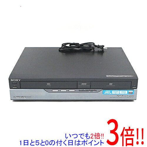 【中古】SONY製 HDD搭載VHSビデオ一体型DVDレコーダー スゴ録 RDZ-D60V リモコン付き