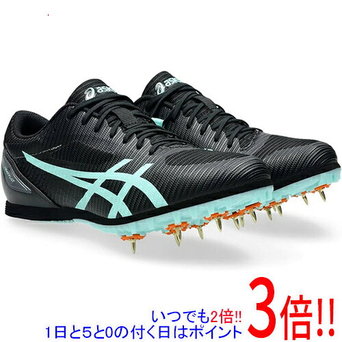 ASICS - 【1日と5.0のつく日、18日はポイント3倍！】asics アシックス 25.5cm 陸上スパイク HEATFLAT 12 1093A195 ブラック/イルミネイトミント