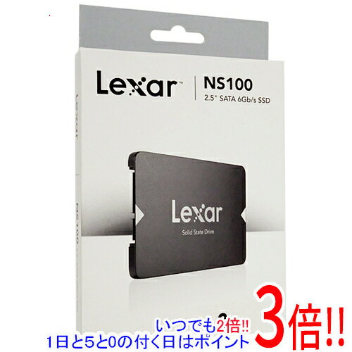 【1日と5.0のつく日、18日はポイント3倍！】LEXAR MEDIA 外付けSSD NS100 LNS100-2TRB 2TB