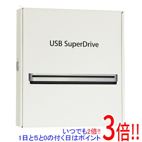 【1日と5.0のつく日、18日はポイント3倍！】【新品(箱きず・やぶれ)】 APPLE DVDドライブ USB SuperDrive MD564ZM/A