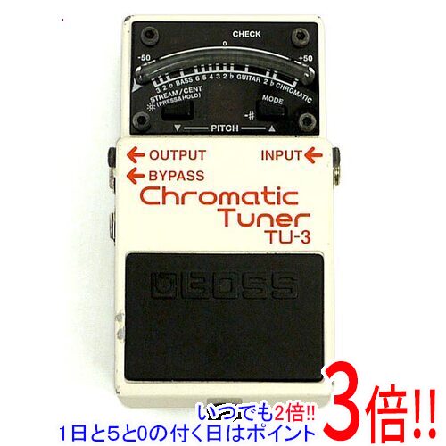 【1日と5.0のつく日、18日はポイント3倍!】【中古】BOSS クロマチック・チューナー TU-3 液晶画面いたみ
