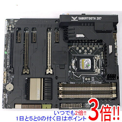 【1日と5.0のつく日、18日はポイント3倍！】【中古】ASUS製 ATXマザーボード SABERTOOTH Z87 LGA1150