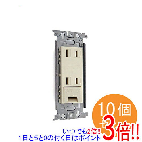 【1日と5.0のつく日、18日はポイント3倍！】Panasonic 埋込アースターミナル付ダブルコンセント フラット型 10個入り WN1532K