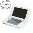 【中古】任天堂 Newニンテンドー3DS LL パールホワイト 本体のみ 液晶画面いたみ