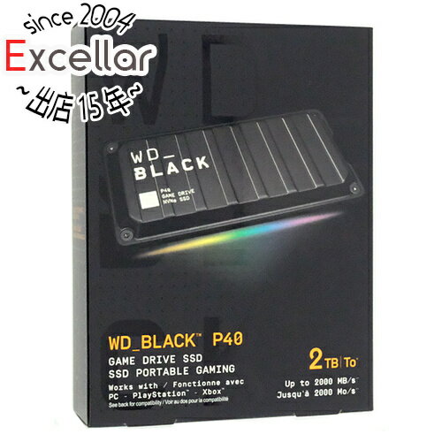 【いつでも2倍!5.0のつく日、18日は3倍!】Western Digital製 ゲーム用SSD WD_Black P40 Game Drive SSD WDBAWY0020BBK-WESN 2TB 【いつでも2倍!5.0のつく日、18日は3倍!】Western Digital製 ゲーム用SSD WD_Black P40 Game Drive SSD WDBAWY0020BBK-WESN 2TB