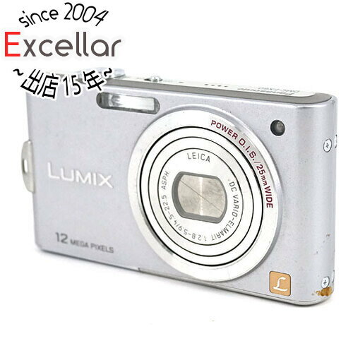 【いつでも2倍！5．0のつく日は3倍！1日も18日も3倍！】【中古】Panasonic LUMIX DMC-FX60-S シルバー/1270万画素 液晶画面いたみ