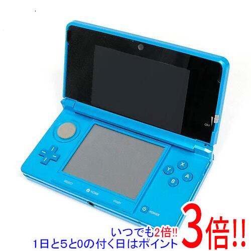 【1日と5.0のつく日、18日はポイント3倍！】【中古】任天堂 ニンテンドー3DS ライトブルー CTR-S-BDBA ACアダプターなし
