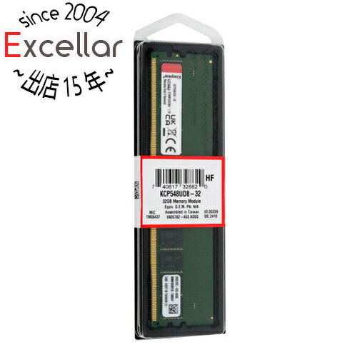 【いつでも2倍!5.0のつく日、18日は3倍!】Kingston製 KCP548UD8-32 DDR5 PC5-38400 32GB