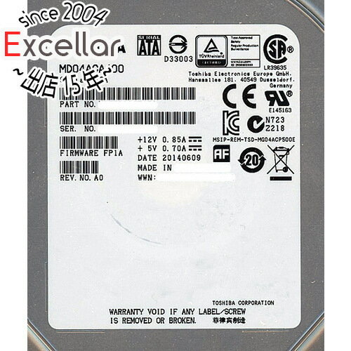 ڤĤǤ2ܡ50ΤĤ3ܡ1183ܡTOSHIBAHDD MD04ACA400 4TB SATA600 7200