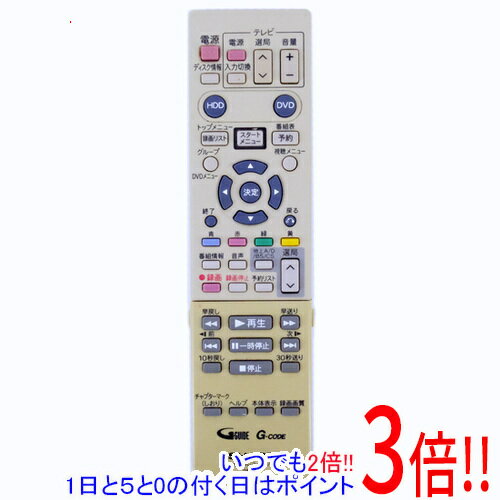 【1日と5.0のつく日、18日はポイント3倍！】【中古】SHARP製 DVDリモコン GA423PA