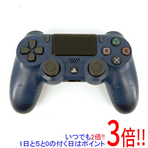 商品名【中古】SONY ワイヤレスコントローラー DUALSHOCK4 ミッドナイト・ブルー CUH-ZCT2J22 本体のみ 本体いたみ商品状態動作確認済みの中古品です。※中古品のため、使用感や傷、汚れ等がございます。※本体に多数のキズが見られます。※スティックのゴムにやぶれが見られます。型番CUH-ZCT2J22 [ミッドナイト・ブルー]仕様対応機種 PS4タイプ ゲームパッド外形寸法 約161mm × 57mm × 100mm (幅 × 高さ × 奥行き) (最大突起物除く)質量 約210gキー・スイッチ類 PSボタン、SHAREボタン、OPTIONSボタン 方向キー（上下左右）、アクションボタン（○×△□）、L1/R1/L2/R2ボタン、左スティック/L3ボタン、右スティック/R3ボタン、パッドボタンタッチパッド 2点検出式タッチパッド、クリック機構、静電容量方式モーションセンサー 6軸検出システム（3軸ジャイロ、3軸加速度）その他の機能 ライトバー、振動機能、スピーカー(モノラル)内蔵主な端子 USB端子(Micro B)、拡張端子、ステレオヘッドホン/マイク端子USB接続 PlayStation4とのUSBケーブル通信に対応/有線によるボタン入力が可能※ PS4のシステムソフトウェアを最新のバージョンにアップデートしてください。無線規格 Bluetooth Ver2.1+EDR準拠バッテリー 電池種類：内蔵型リチウムイオン充電池電圧：DC3.65V電池容量：1000mAh付属品※付属品なし。本体のみとなります。ご確認のうえご検討ください。その他※掲載画像は代表画像です。実際の商品と細部が異なる場合がございますので、商品状態につきましては表記の内容をご確認ください。※返品についてはこちらをご覧ください。　