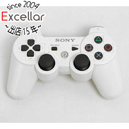【いつでも2倍!5.0のつく日、18日は3倍!】【中古】SONY ワイヤレスコントローラー DUALSHOCK3 CECH-ZC2JA2 ホワイト 本体のみ