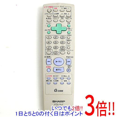樂天商城 - 【1日と5.0のつく日、18日はポイント3倍！】【中古】SHARP製 ビデオリモコン GA019WJ