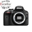 【キャッシュレスで5%還元】【中古】Nikon 一眼レフカメラ D3400 ボディ ブラック 展示品