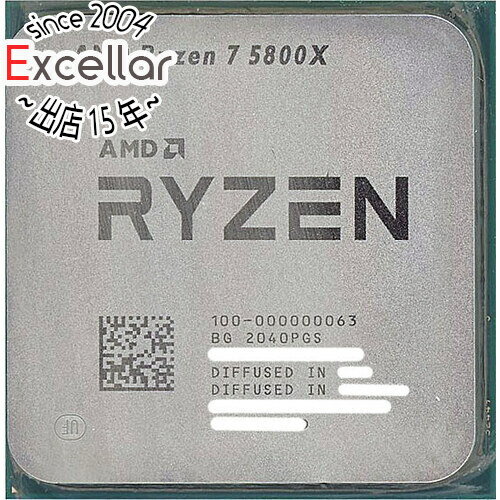 【いつでも2倍！5．0のつく日は3倍！1日も18日も3倍！】【中古】AMD Ryzen 7 5800X 100-000000063 3.8GHz SocketAM4