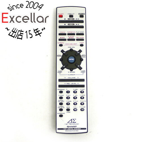Other - 【1日と5.0のつく日、18日はポイント3倍！】【中古】SHARP オーディオリモコン RRMCG0313AWSA
