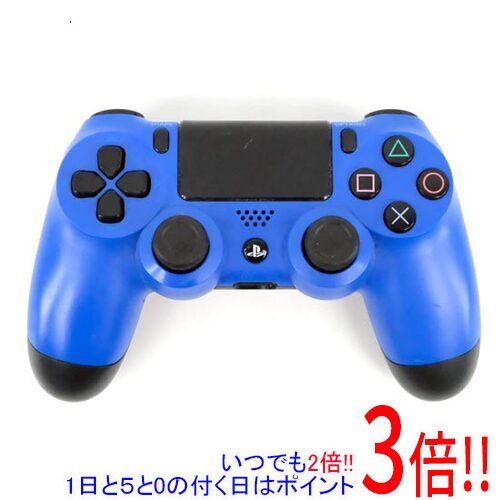 【中古】SONY ワイヤレスコントローラー DUALSHOCK4 ウェイブ・ブルー CUH-ZCT1J 01 本体のみ