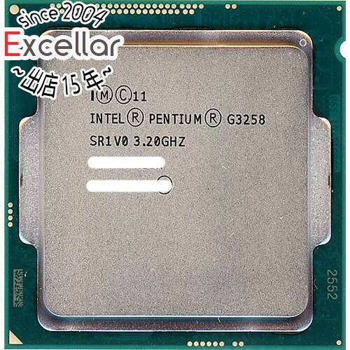 商品名【中古】Pentium Dual-Core G3258 3.2GHz LGA1150 SR1V0商品状態 動作確認済みの中古品です。 ※中古品ですので、傷、汚れ等ある場合がございます。 ご理解の上、ご検討お願いします。 商品名 Pentium Dual-Core G3258★3.2GHz LGA1150★SR1V0★ 仕様 [スペック] プロセッサ名 Pentium Dual-Core G3258/(Haswell Refresh) クロック周波数 3.2GHz ソケット形状 LGA1150 三次キャッシュ 3 MB TDP 53 W コア数 2 コア Sスペック SR1V0 付属品 ※画像のものがすべてです。ご確認後、ご検討お願いします。 その他 ※商品の画像はイメージです。その他たくさんの魅力ある商品を出品しております。ぜひ、見て行ってください。※返品についてはこちらをご覧ください。　