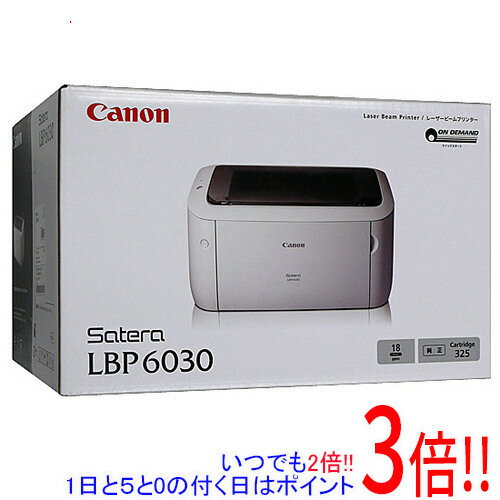 【延長保証対応!!】【新品訳あり(箱きず・やぶれ)】 Canon製 モノクロレーザープリンタ Satera LBP6030