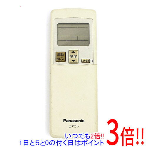 【中古】Panasonic エアコンリモコン A75C3280