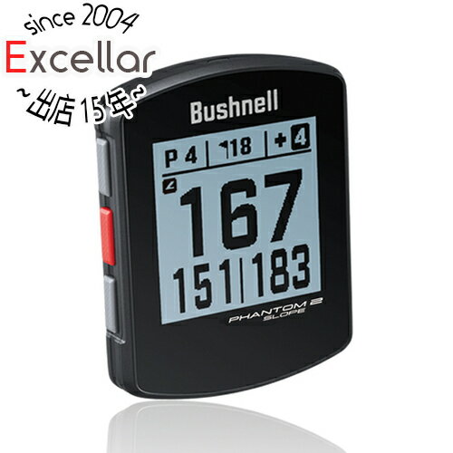 ゴルフ用GPS 【いつでも2倍！5．0のつく日は3倍！1日も18日も3倍！】公認ストア Bushnell ゴルフ用GPSナビ PHANTOM2 SLOPE(ファントム2 スロープ) ブラック