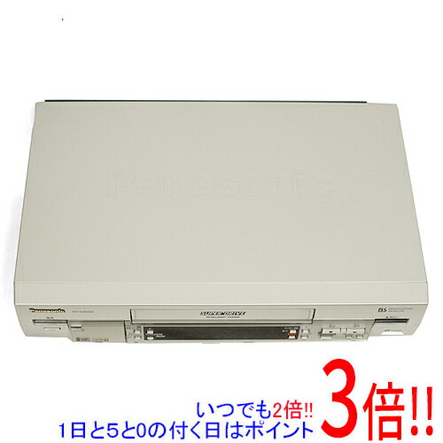 商品名【中古】Panasonic S-VHS ビデオデッキ NV-SVB300商品状態 動作確認済みの中古品です。 ※中古品ですので、傷、汚れ等ある場合がございます。 商品説明 再生時のノイズを低減するデジタル3次元NR 見たいシーンへ一気に。巻き戻しも高速。50倍速スピードサーチ＆1分高速リターン 120分テープで10時間録画できる5倍モード 商品名 S-VHS ビデオデッキ 型番 NV-SVB300 仕様 テープ種類 SVHS HiFi ○ BSアナログチューナー ○ Gコード予約 ○ CMカット ○ CMスキップ ○ ぴったり録画 ○ 録画予約延長 ○ 頭出し機能 ○ DNR ○ サイズ 430x87x285 mm メーカー Panasonic 付属品 ※画像のものがすべてです。ご確認後、ご検討お願い致します。 その他 ※商品の画像はイメージです。その他たくさんの魅力ある商品を出品しております。ぜひ、見て行ってください。※返品についてはこちらをご覧ください。　