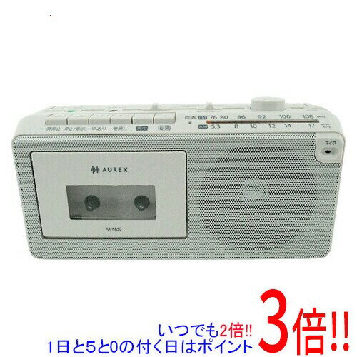 商品名【延長保証対応!!】TOSHIBA ラジオカセットレコーダー AUREX AX-KR50(H) グレー商品状態新品の商品です。型番AUREX AX-KR50(H) [グレー]仕様[本体情報]タイプ ラジカセスピーカー モノラル消費電力 10 W最大出力 1 W電池タイプ 単1乾電池 単1形乾電池×4本(別売)[対応メディア]カセット ○[チューナー]AM ○FM ○アナログ ○[機能]ヘッドホン端子 ○[サイズ・重量]重さ 1.3 kg幅x高さx奥行き 265x123x100 mmその他※掲載画像は代表画像です。実際の商品と細部が異なる場合がございますので、商品状態につきましては表記の内容をご確認ください。※返品についてはこちらをご覧ください。■延長保証について詳しくは下記をご覧ください。・延長保証（自然故障プラン）のご案内はコチラ・延長保証（物損付きプラン）のご案内はコチラ　