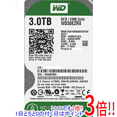 ڤĤǤ2ܡ50ΤĤ3ܡ1183ܡۡšWestern DigitalHDD WD30EZRX 3TB SATA600 20003000ְ