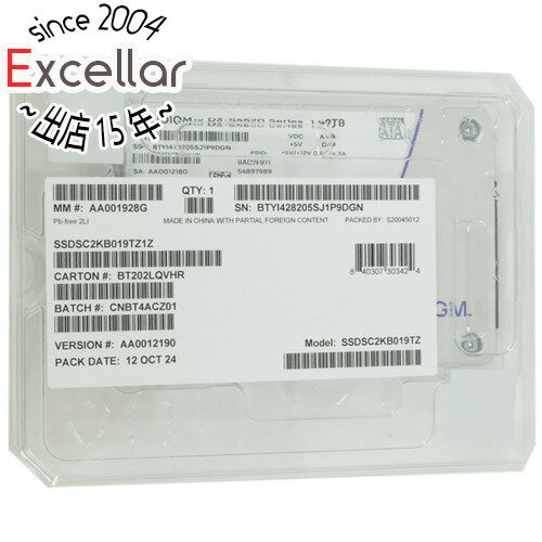 ڤĤǤ2ܡ5.0ΤĤ183ܡSolidigm SSD D3-S4520 SSDSC2KB019TZ1Z 1.92TB
