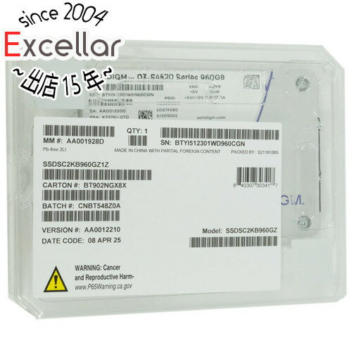 ڤĤǤ2ܡ5.0ΤĤ183ܡSolidigm SSD D3-S4520 SSDSC2KB960GZ1Z 960GB