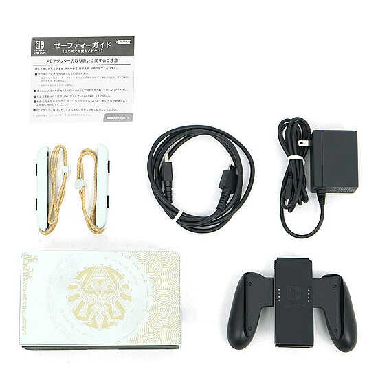 エクセラー2号館 楽天市場店の【中古】任天堂 Nintendo Switch 有機ELモデル ゼルダの伝説 ティアーズ オブ ザ キングダムエディション HEG-S-KDAAA Joy-Conなし 元箱あり｜アングル3