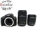 【いつでも2倍!5.0のつく日、18日は3倍!】【中古】Canon製 EOS Kiss X7 ダブルズームキット 訳あり