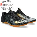 asics アシックス 25.5cm フットサルシューズ TOQUE 8 1113A044 ブラック/ピュアゴールド