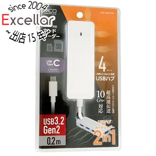 商品名ミヨシ USB3.2 Gen2対応USBハブ Type-C USH-10G2C/WH ホワイト商品状態 新品 商品説明 USB Type-Cポートひとつで4台のUSB機器とSD・microSDカードが使用可能 高速データ伝送が可能な10Gbps対応 商品名 USB3.2 Gen2対応USBハブ Type-C 型番 USH-10G2C/WH [ホワイト] 仕様 [基本スペック] タイプ USBハブ 電源供給 バスパワー インターフェイス(パソコン側) USB Type-C インターフェイス(USB機器側) USB3.2 Gen2 Type-Ax4/SDカードスロット/microSDカードスロット ケーブル長さ 0.2m [サイズ・重量] 幅x高さx奥行き 96x12x33 mm 重量 39 g メーカー ミヨシ(MCO) その他 ※商品の画像はイメージです。その他たくさんの魅力ある商品を出品しております。ぜひ、見て行ってください。※返品についてはこちらをご覧ください。　