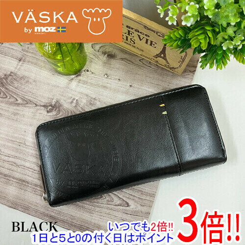 樂天商城 - 【1日と5.0のつく日、18日はポイント3倍！】【新品(開封のみ)】 VASKA by moz カリオン ラウンドファスナー長財布 VS-0131 ブラック