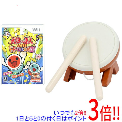 【最大2000円引き！フラッシュクーポン使えます！】【中古】太鼓の達人Wii ドドーンと2代目! 「太鼓とバチ」同梱版