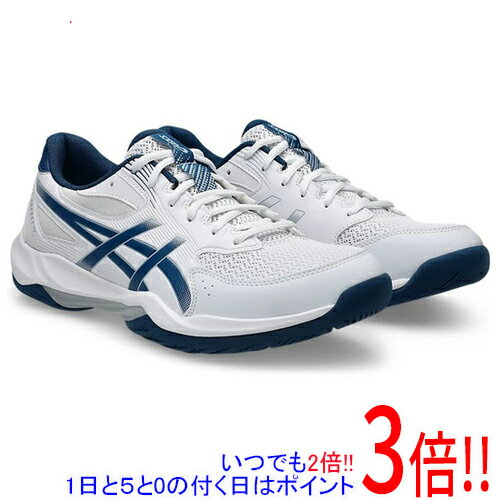 【1日と5.0のつく日、18日はポイント3倍！】asics アシックス 25.5cm バレーボールシューズ GEL-ROCKET 12 1073A080 ホワイト/マコ ブルー