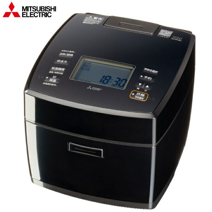 三菱電機 IHジャー炊飯器 （5.5合）備長炭 炭炊釜 NJ-VP10H 黒曜 Mitsubishi