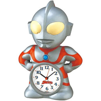 セイコー【SEIKO】ウルトラマン目覚まし時計 JF336A★キャラクタークロック【おしゃべりアラーム】